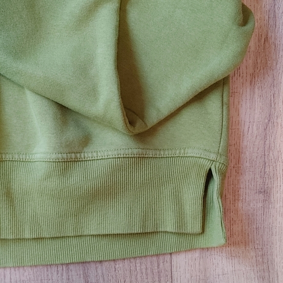 Zara green hooded cropped sweater - Picture 2 of 5